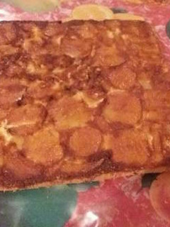Una foto de Tarta de manzana invertida😋😍
