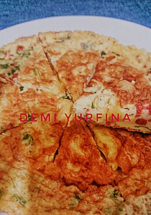 Foto resep Omelet Kornet Makaroni (Menu Anak)