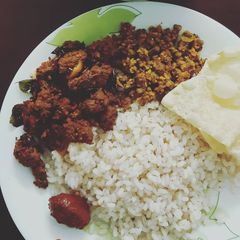 A picture of Beef Coconut Ularthu.