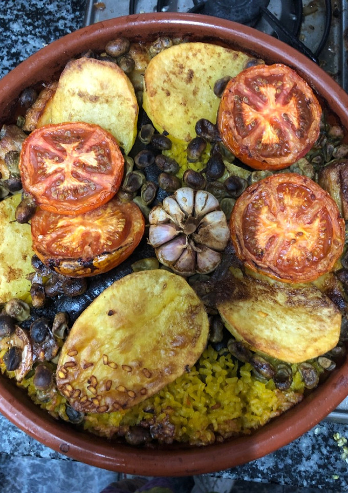Una foto de 100. Arroz al horno (principal arroz)