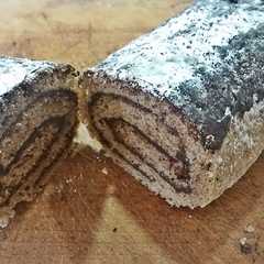 Una foto de Brazo de gitano de chocolate y café
