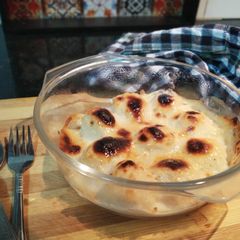 Baked rasgullas A picture of Baked rasgullas.