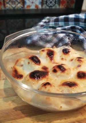 A picture of Baked rasgullas.