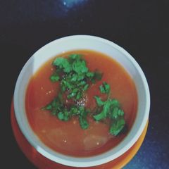 A picture of Tomato soup.