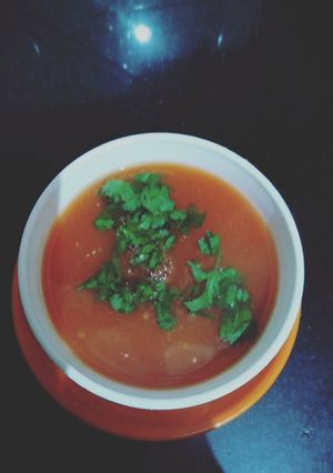 A picture of Tomato soup.