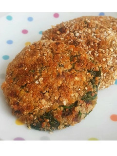 Una foto de Hamburguesas Veganas con espinacas