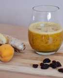 Refresco de damasco y naranja, especiado y endulzado natural