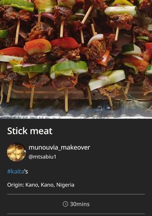 Stick meat ainihin hoton girkin