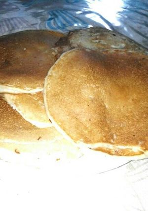 Una foto de Panqueques de avena y miel