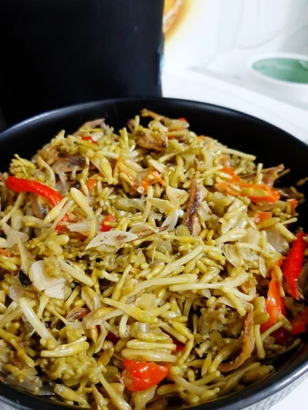 Cara Mudah Membikin Resep Tumis bunga pepaya teri jengki (Dijamin tidak pahit) yang Bikin Ngiler Anti Ribet, Mantap