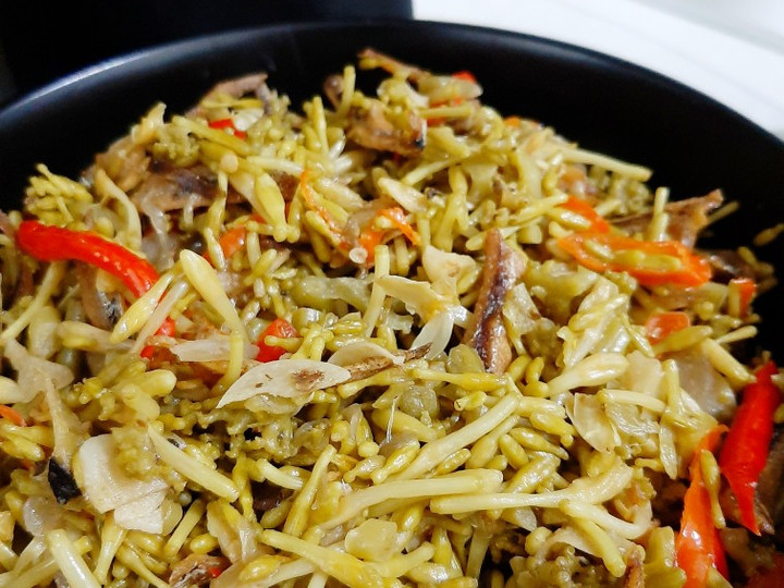 Langkah Mudah untuk Membuat Tumis bunga pepaya teri jengki (Dijamin tidak pahit), Lezat