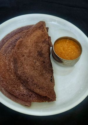 A picture of Mixed Millet Dosa.