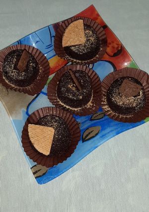 صورة لوصفة كب كيك بالشوكولاته 😋😋