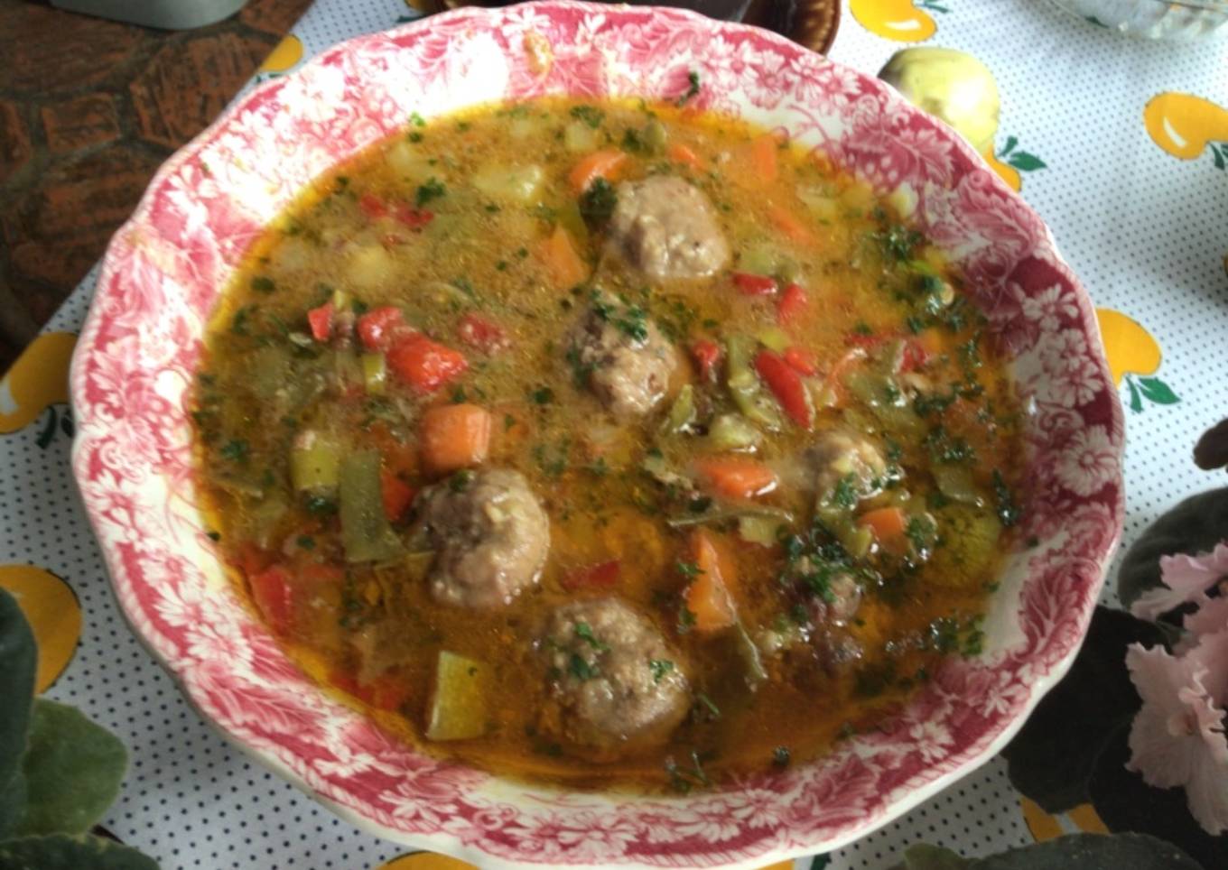 Albóndigas a la jardinera