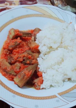 صورة لوصفة بامية ورز