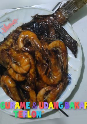 Foto resep Gurame & Udang Bakar Teflon