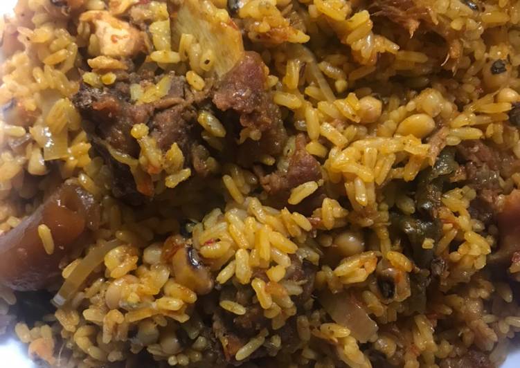 Recipe of Award-winning Rice and beans jollof