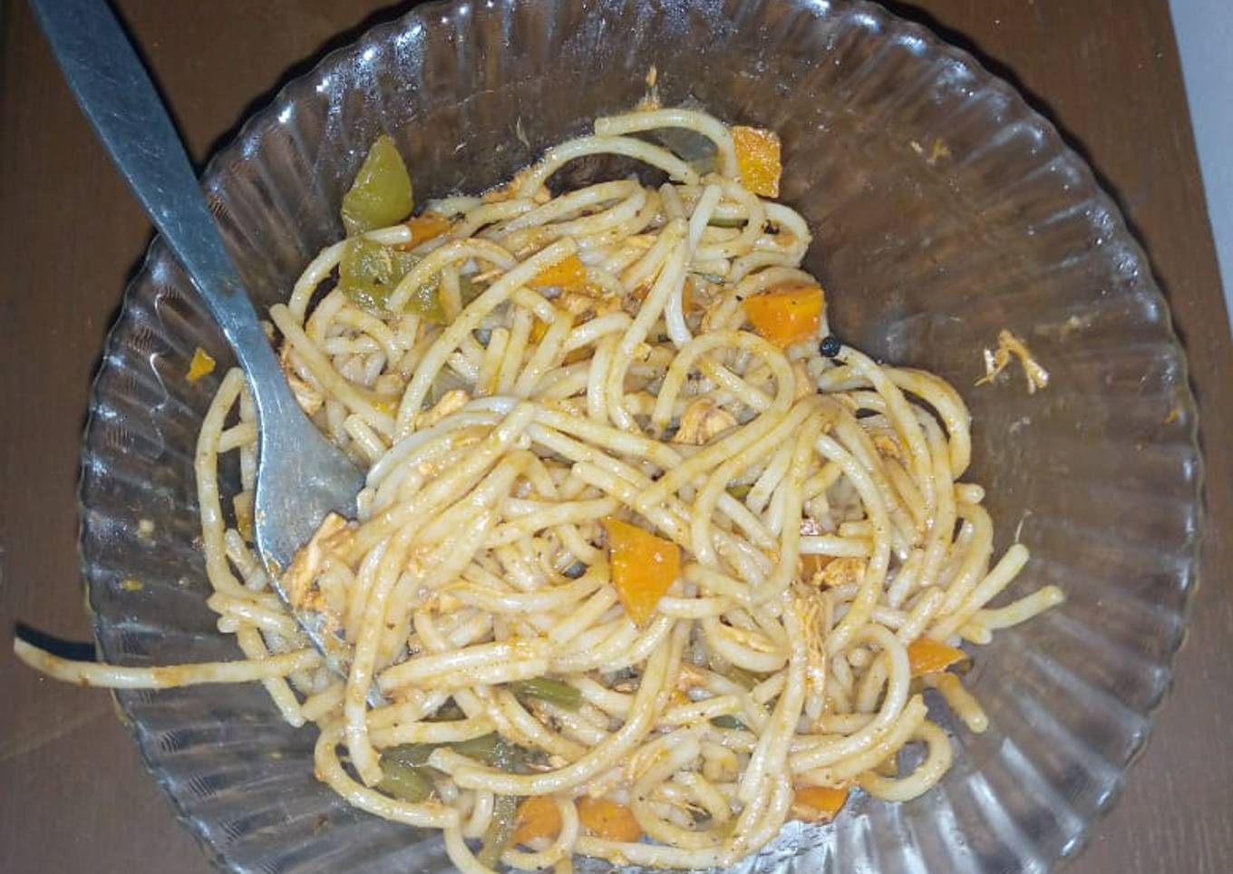 Chicken spaghettis