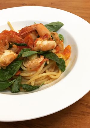 Foto resep Prawn Spaghetti