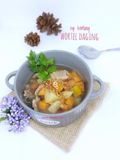 Foto resep Sup Kentang Wortel Daging (MPASI 12m+)