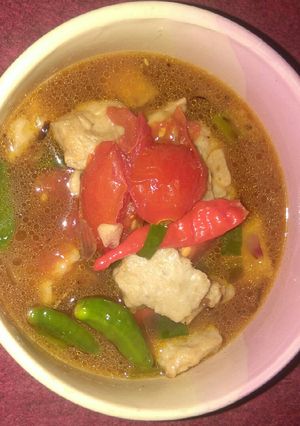 Foto resep Mplekintil kuah pedas