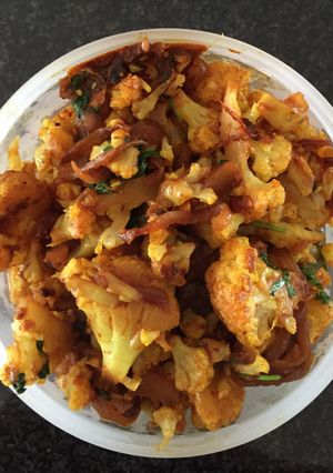 A picture of Cauliflower Sabji.