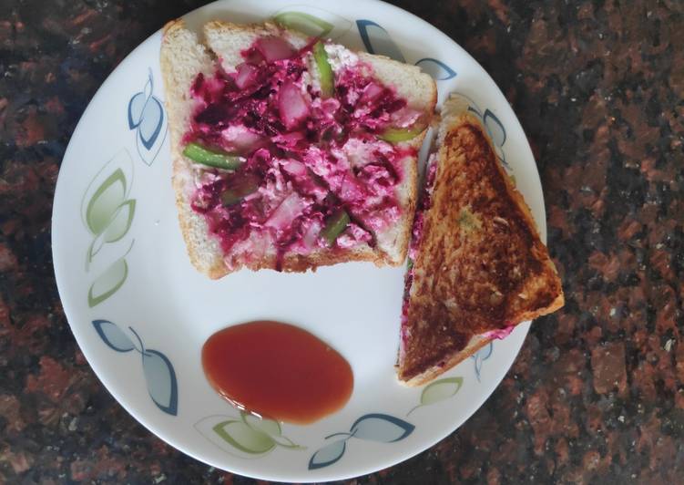 How to Prepare Super Quick Homemade Pink sandwich