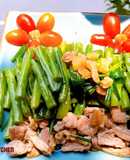 Đậu que xào thịt ba chỉ