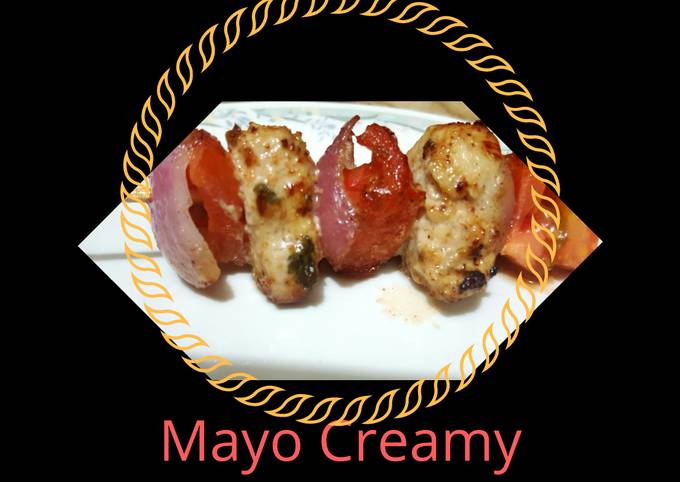 Easiest Way to Make Perfect Chicken Malai Boti/Mayo creamy chicken😋