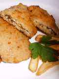 Filetes de lomo de cerdo rellenos de queso y perejil