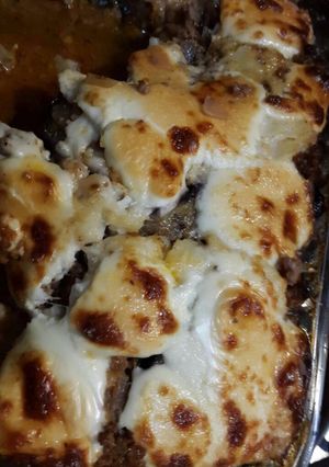Una foto de Lasagna de berenjena (musaka en griego)