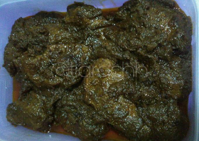 Resep bikin Rendang simple ½kg dijamin nagih banget