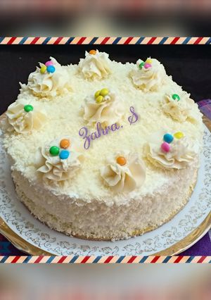 A picture of White Forest Cake.