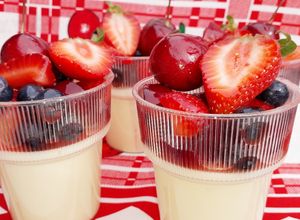 Una foto de Pannacotta con Frutos Rojos 🍒🍓