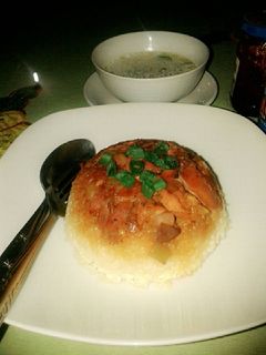 Foto resep Nasi Tim Ayam Jamur