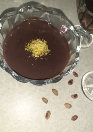 عکسی از دستور پودینگ شکلاتی