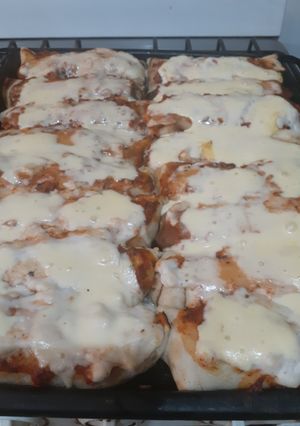Una foto de Canelones de carne y arroz