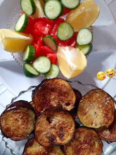 صورة لوصفة باذنجان وسلطه
