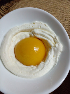 Una foto de Huevo frito "Postre"