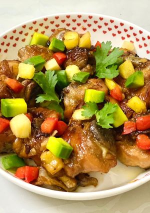 Hình của món Gà chiên nước mắm style màu mè.