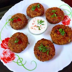Sprouted Ragi Cutlets A picture of Sprouted Ragi Cutlets.
