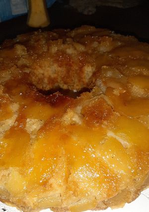 Una foto de Torta invertida de manzana🍎