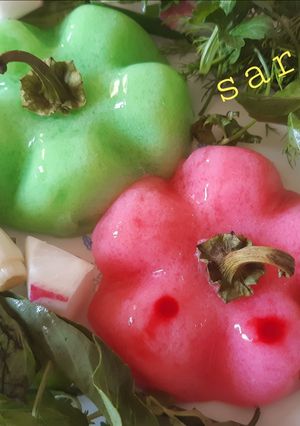 عکسی از دستور ژله فلفل دلمه