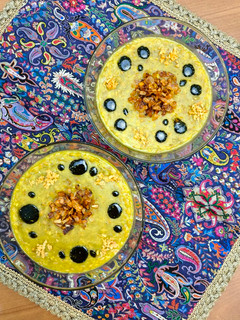 عکسی از دستور آش بلغور گندم و عدس (Lentil & Bulgur wheat Aush)