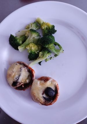 Una foto de Champiñones rellenos