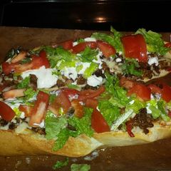 A picture of Taco bread bake .