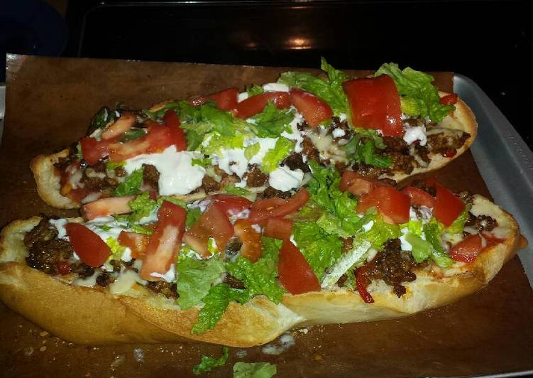 Easy Cheap Dinner Taco bread bake