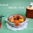 Bún gà om nước dừa củ sen - 8m+