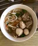 Bánh canh sườn mọc tôm khô