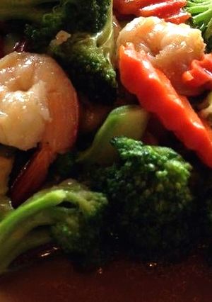 รูปของ กุ้งผัดบล็อคโคลี่